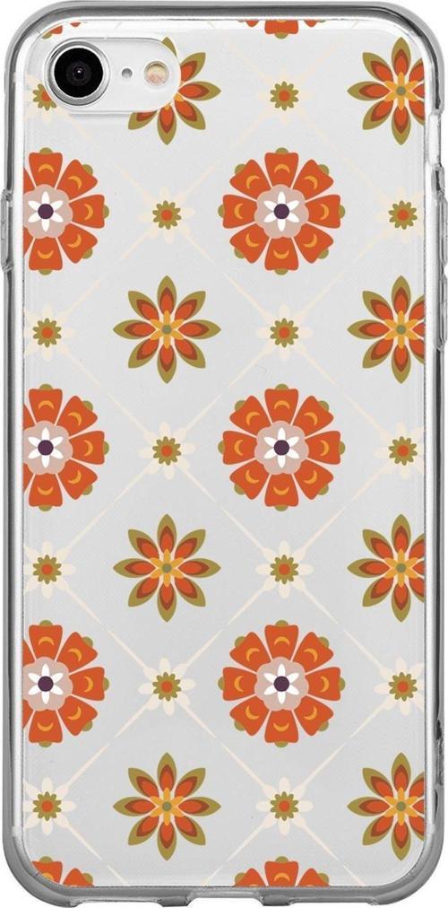 İphone 7 Uyumlu Nostaljik Motifler Desenli Premium Şeffaf Silikon Kılıf