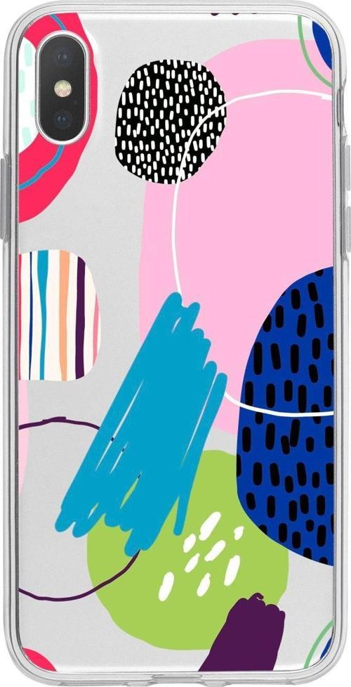 İphone X Uyumlu Art Design Desenli Premium Şeffaf Silikon Kılıf