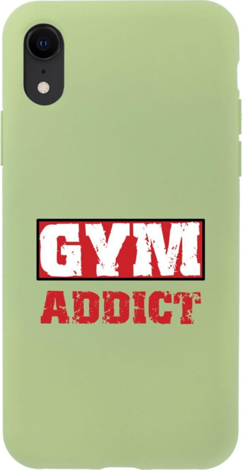 İphone Xr Gym Addict Tasarımlı Yeşil Telefon Kılıfı