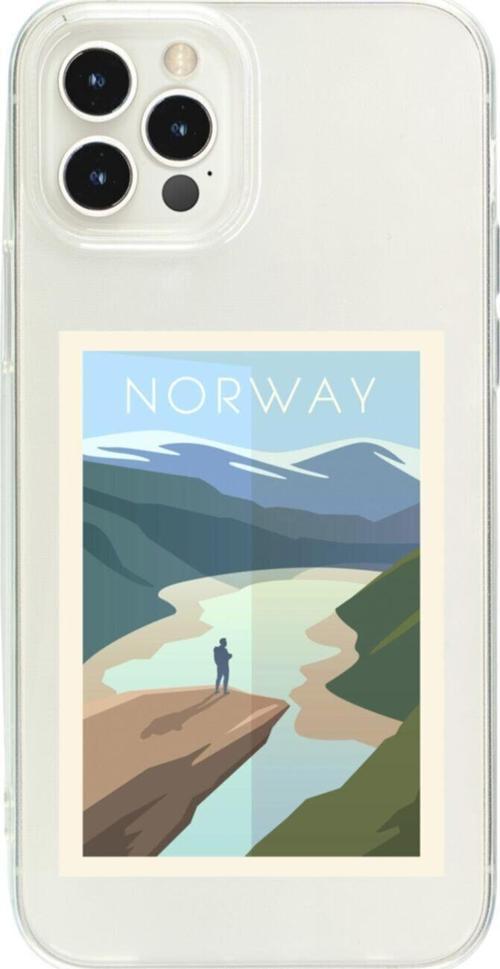İphone 15 Pro Mx Norway Şeffaf Telefon Kılıfı