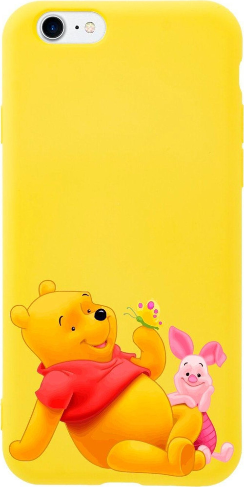 İphone 8 Pooh Tasarımlı Sarı Telefon Kılıfı