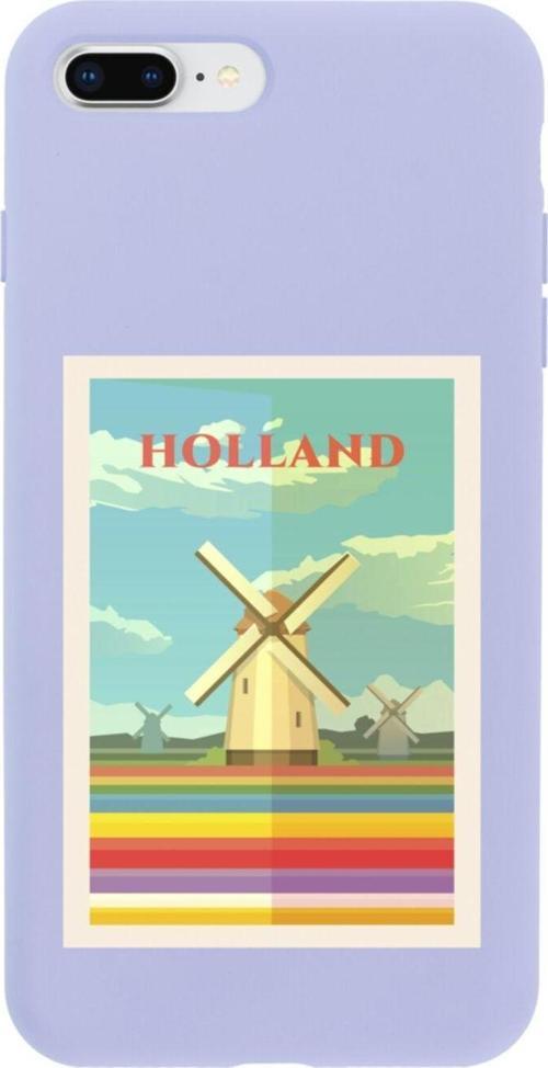 İphone 7 Plus Holland Tasarımlı Lila Telefon Kılıfı