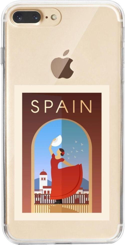 İphone 8 Plus Spain Şeffaf Telefon Kılıfı