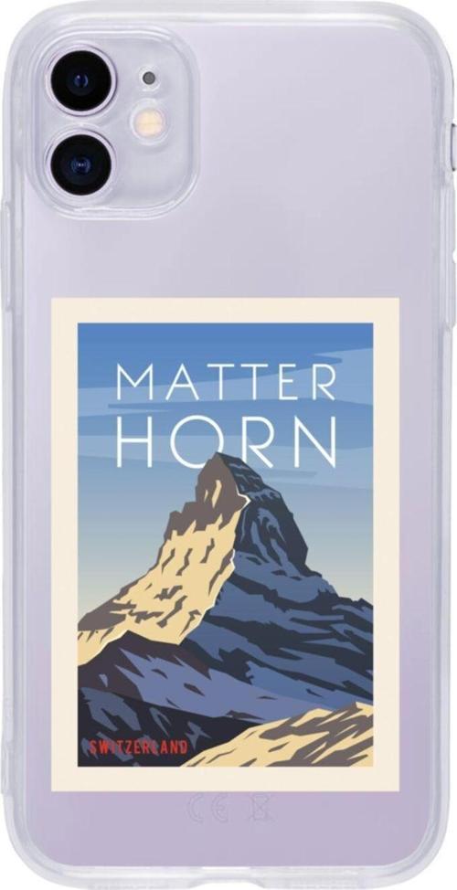 Iphone 11 Mattern Horn Şeffaf Telefon Kılıfı