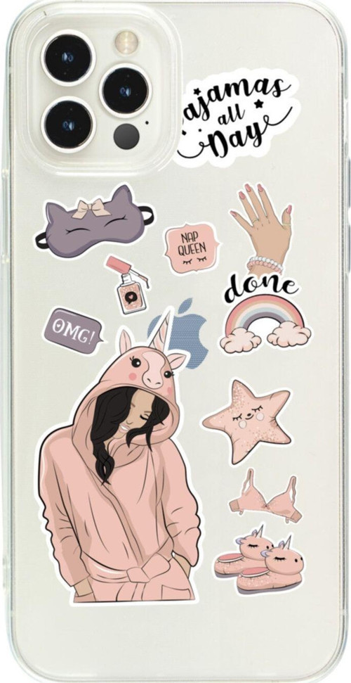 Iphone 12 Pro Mx Pijama All Day Şeffaf Telefon Kılıfı