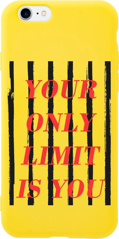 İphone Se Your Only Lımıt Is You Tasarımlı Sarı Telefon Kılıfı