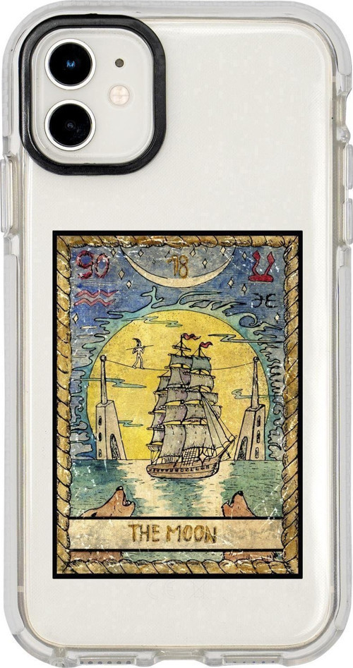 Iphone 11 The Moon Desenli Candy Bumper Silikonlu Telefon Kılıfı