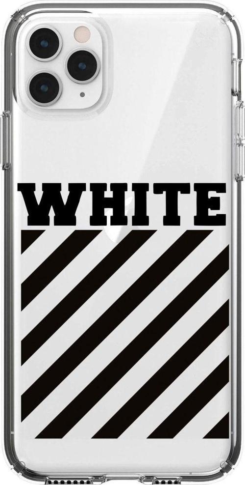 Iphone 11 Pro White Desenli Şeffaf Telefon Kılıfı