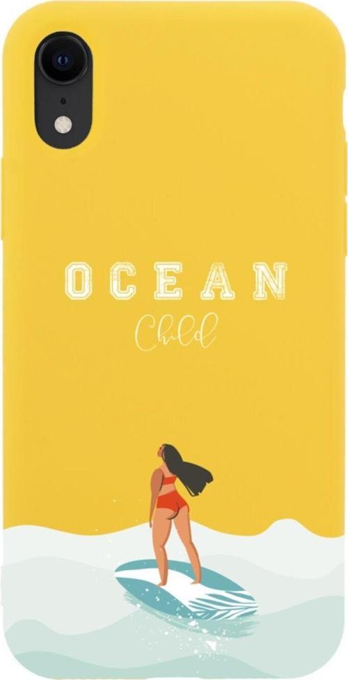 İphone Xr Ocean Child Tasarımlı Sarı Telefon Kılıfı