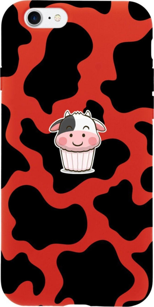 İphone 8 Cute Now Tasarımlı Kırmızı Telefon Kılıfı