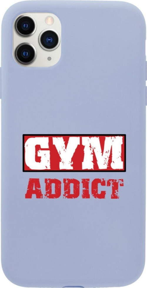 Iphone 11 Pro Gym Addict Tasarımlı Lila Telefon Kılıfı