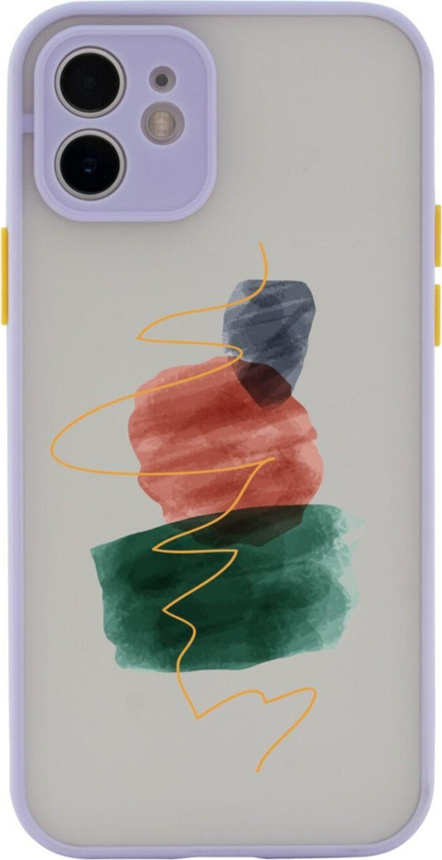 Iphone 11 Lüx Kamera Lens Korumalı Art 4 Lila Telefon Kılıfı
