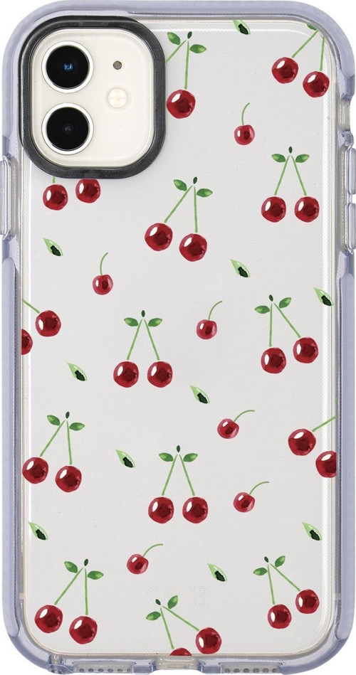 İphone 12 Uyumlu Kiraz Candy Bumper Silikonlu Telefon Kılıfı