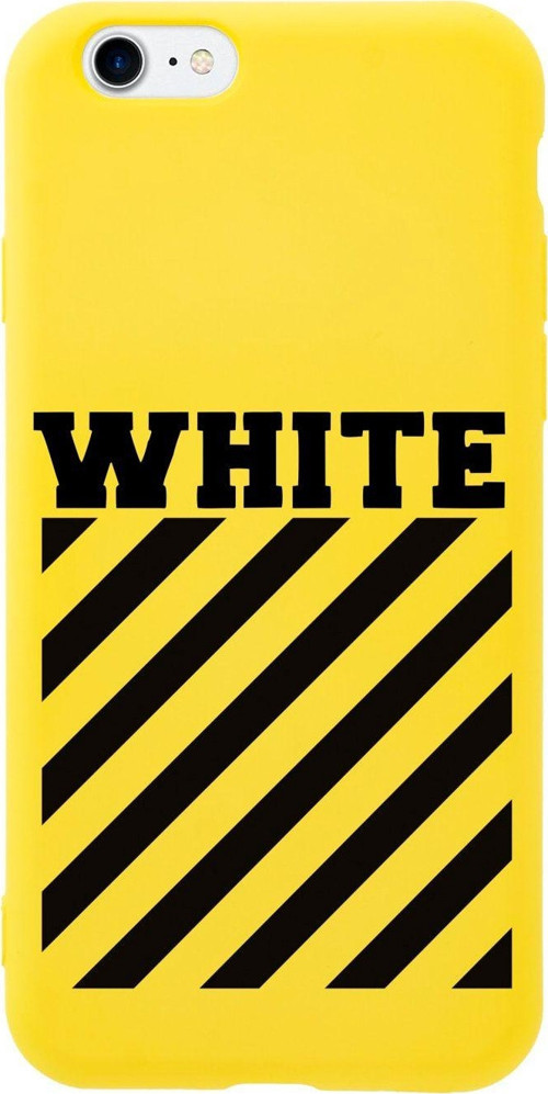 İphone 7 White Tasarımlı Sarı Telefon Kılıfı