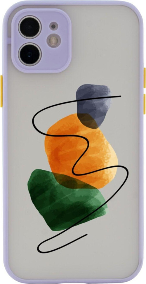 Iphone 11 Uyumlu Lüx Kamera Lens Korumalı Art 3 Lila Telefon Kılıfı