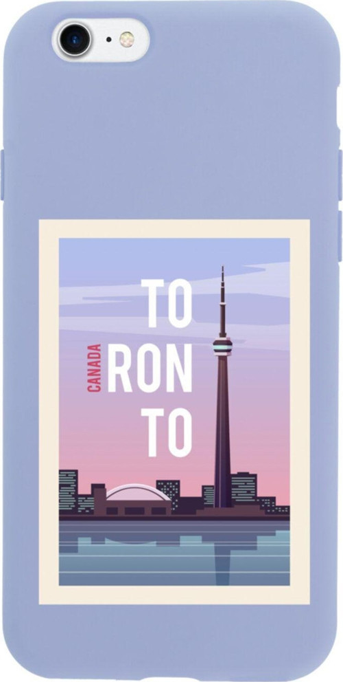 İphone 8 Canada Tasarımlı Lila Telefon Kılıfı