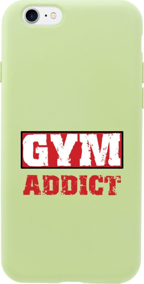 İphone 8 Gym Addict Tasarımlı Yeşil Telefon Kılıfı