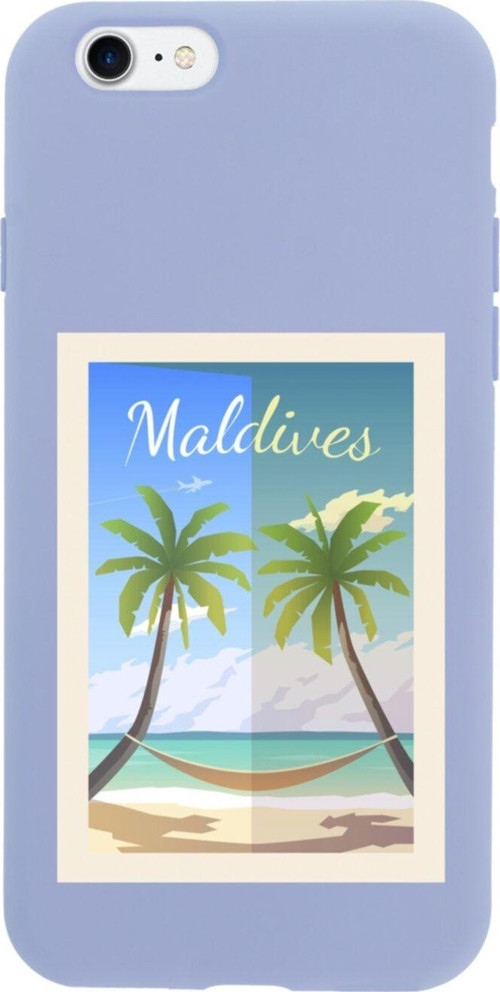 İphone 7 Maldives Tasarımlı Lila Telefon Kılıfı
