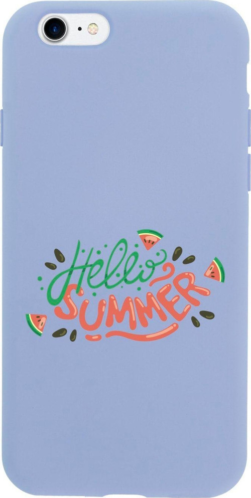 İphone 7 Hello Summer Tasarımlı Lila Telefon Kılıfı