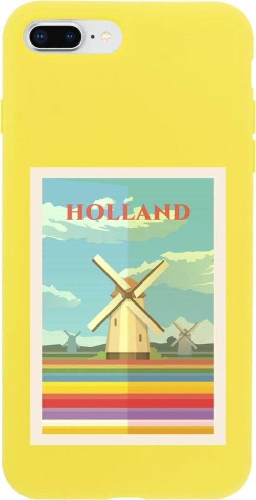 İphone 7 Plus Holland Tasarımlı Sarı Telefon Kılıfı