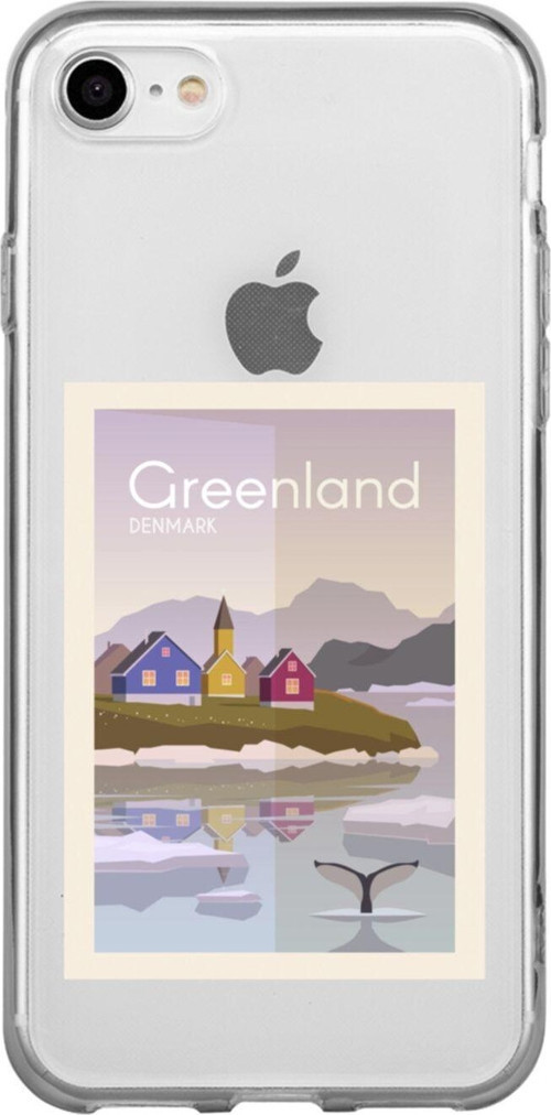 İphone 8 Greenland Denmark Şeffaf Telefon Kılıfı