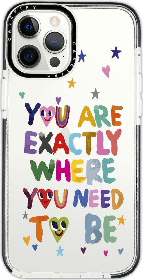 İphone 14 Pro Uyumlu Casetify Need To Be Desenli Anti Shock Premium Silikonlu Siyah Kenar Detaylı