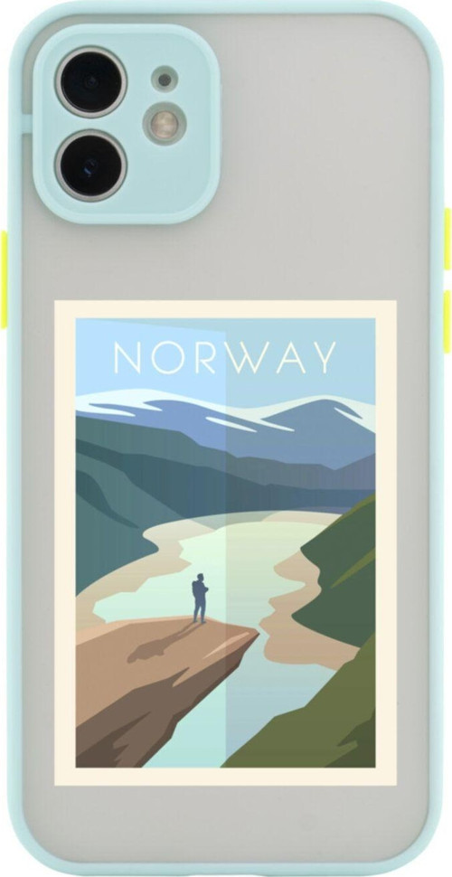 Iphone 11 Lüx Kamera Lens Korumalı Norway Su Yeşili Telefon Kılıfı