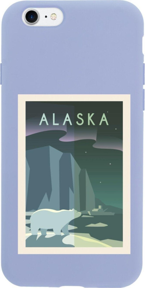 İphone 7 Alaska Tasarımlı Lila Telefon Kılıfı