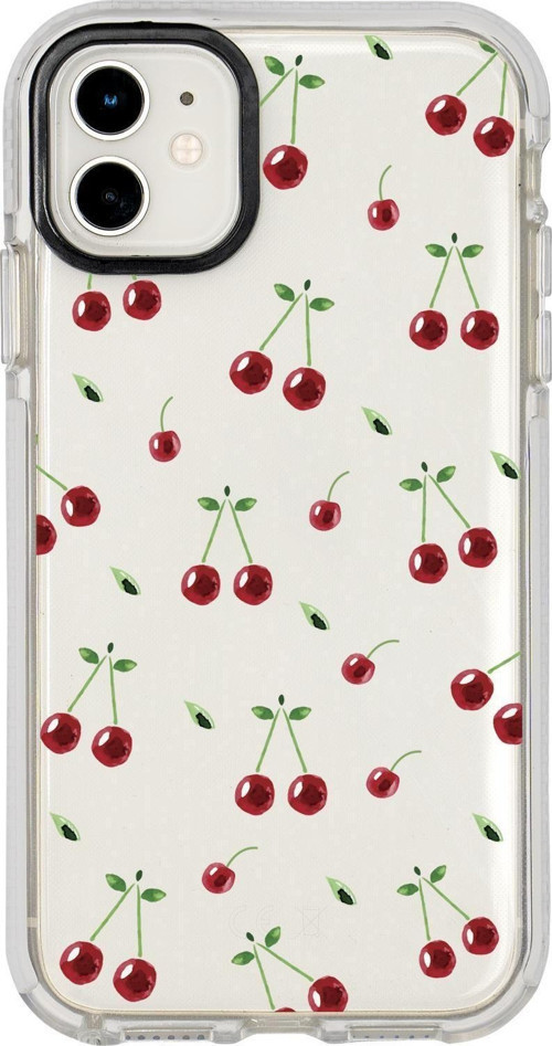 İphone 12 Uyumlu Kiraz Candy Bumper Silikonlu Telefon Kılıfı