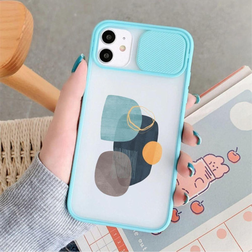 Iphone 11 Wall Art Kamera Korumalı Mint Telefon Kılıfı