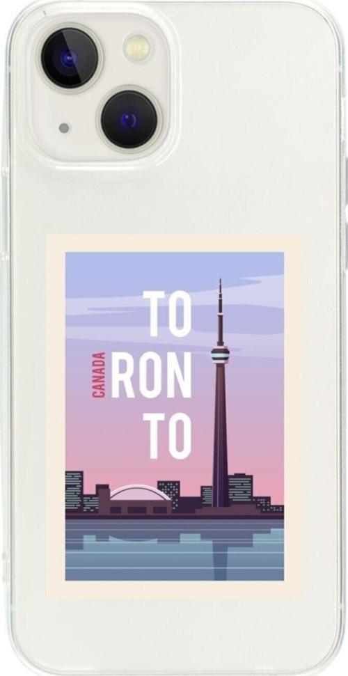 İphone 15 Canada Toronto Şeffaf Telefon Kılıfı