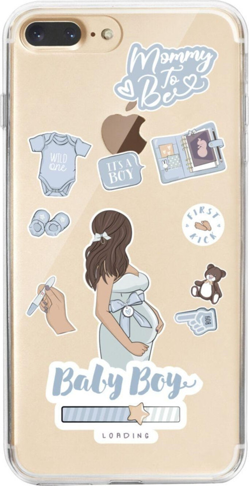 İphone 8 Plus Baby Boy Şeffaf Telefon Kılıfı