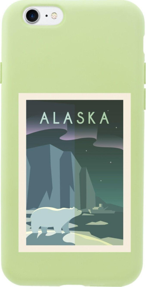 İphone 7 Alaska Tasarımlı Yeşil Telefon Kılıfı