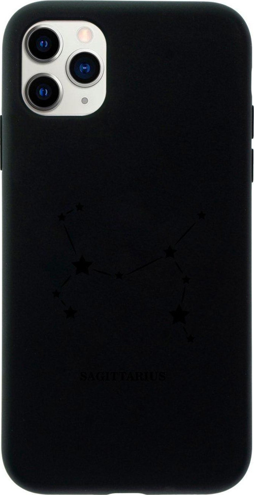 Iphone 11 Pro Yay Yıldız Tasarımlı Siyah Telefon Kılıfı