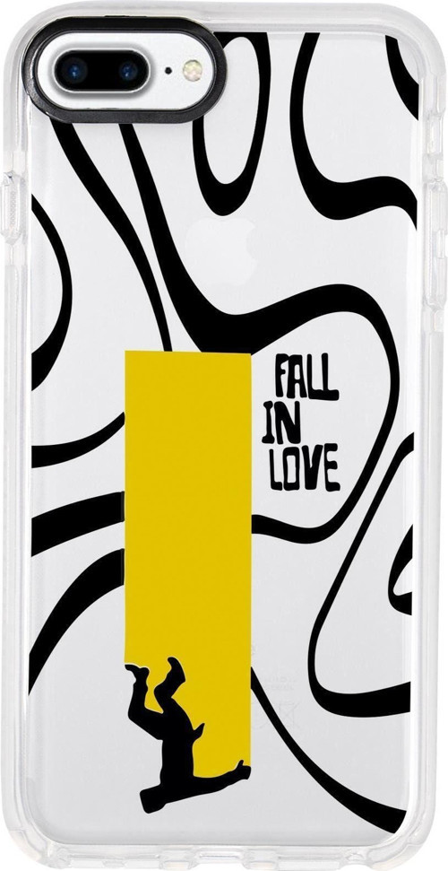İphone 8 Plus Fall In Love Candy Bumper Silikonlu Telefon Kılıfı