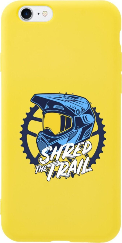İphone Se Shred The Trail Tasarımlı Sarı Telefon Kılıfı