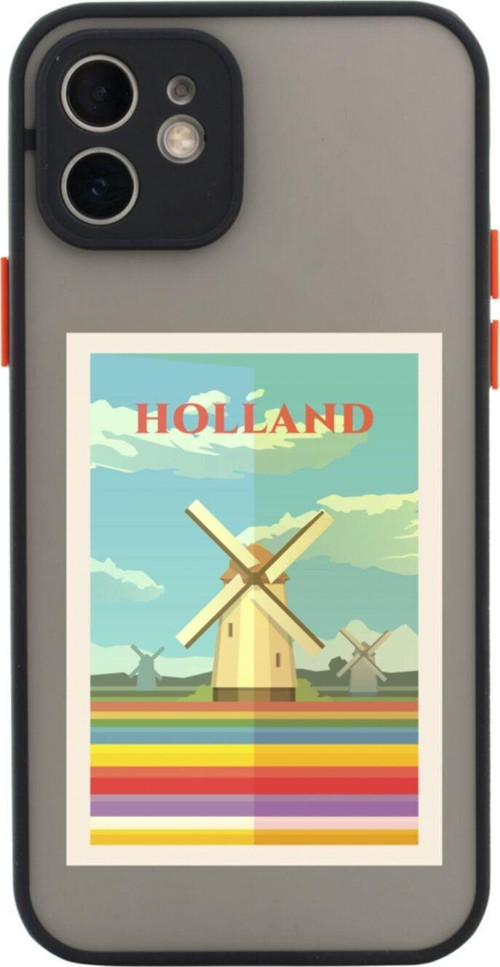 Iphone 11 Lüx Kamera Lens Korumalı Holland Siyah Telefon Kılıfı