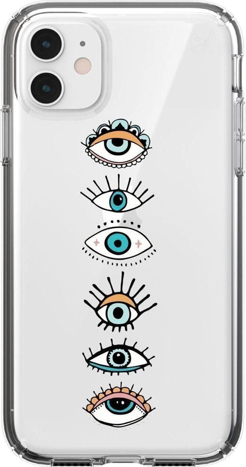 Renkli Gözler Iphone 11 Şeffaf Telefon Kılıfı