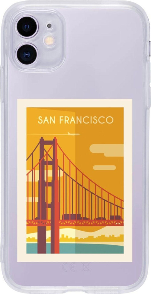 Iphone 11 San Fransisco Şeffaf Telefon Kılıfı
