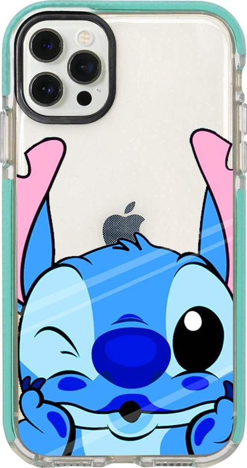 Iphone 12 Pro Stitch Desenli Candy Bumper Silikonlu Telefon Kılıfı