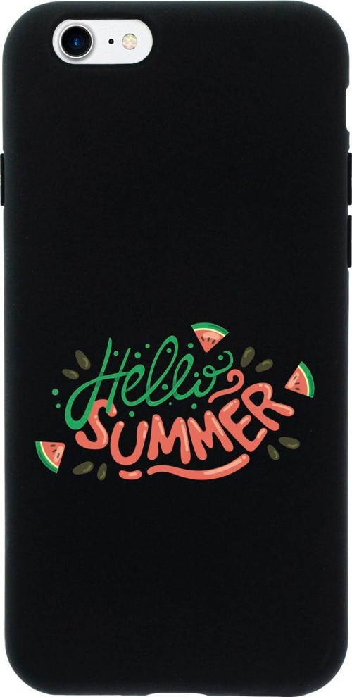 İphone 7 Hello Summer Tasarımlı Siyah Telefon Kılıfı