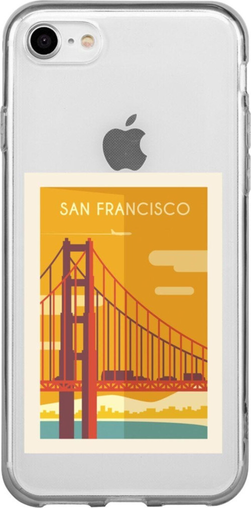 İphone 7 San Fransisco Şeffaf Telefon Kılıfı