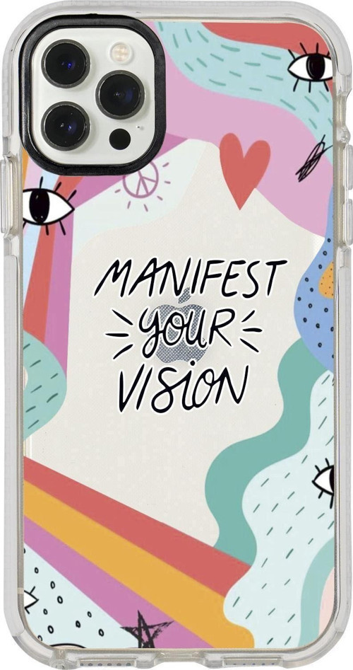 Iphone 12 Pro Manifest Your Vision Candy Bumper Silikonlu Telefon Kılıfı.