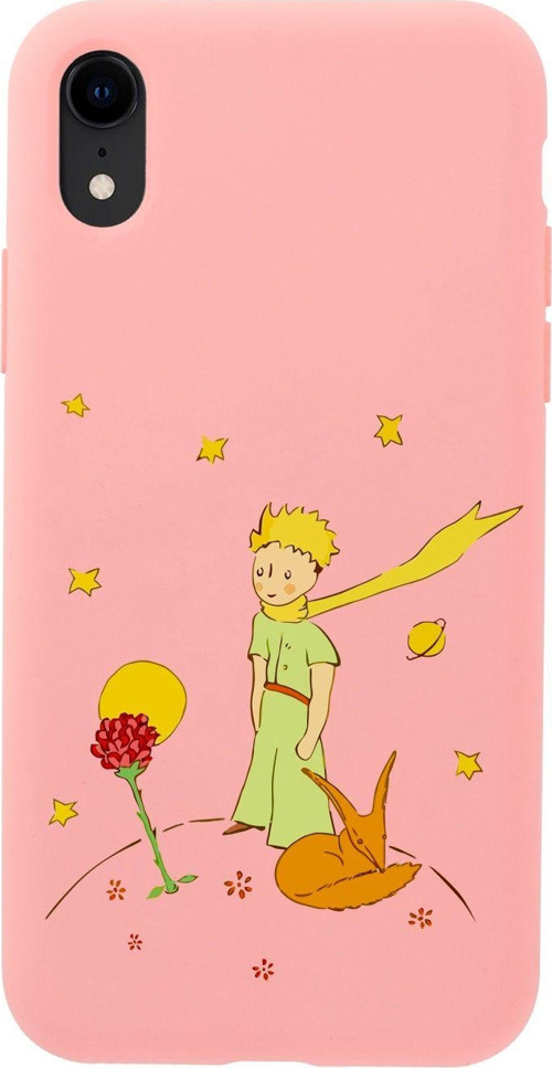 İphone Xr Le Petit Prince Tasarımlı Pembe Telefon Kılıfı