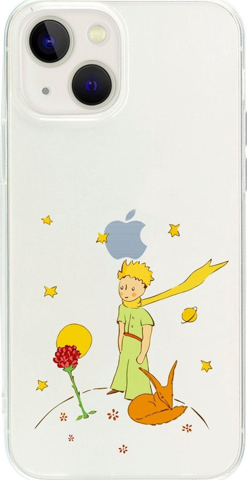 İphone 14 Le Petit Prince Desenli Şeffaf Telefon Kılıfı