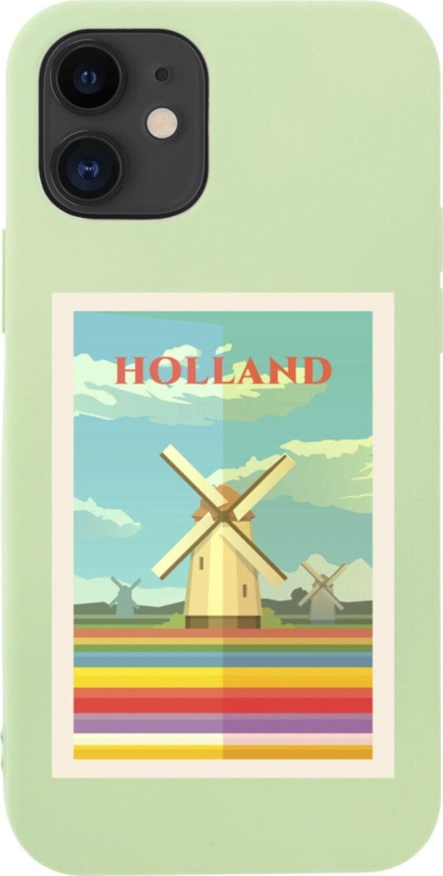 İphone 12 Holland Tasarımlı Yeşil Telefon Kılıfı