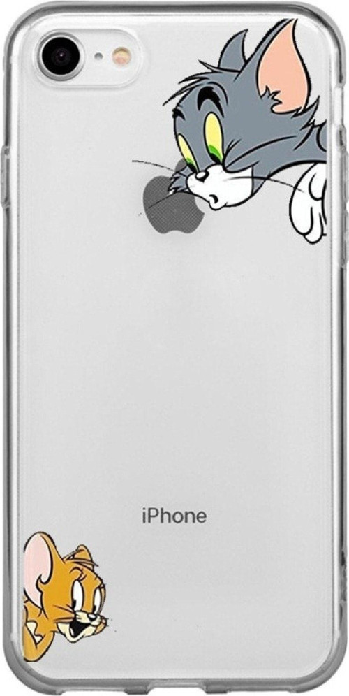 İphone 8 Baskılı Şeffaf Telefon Kılıfı