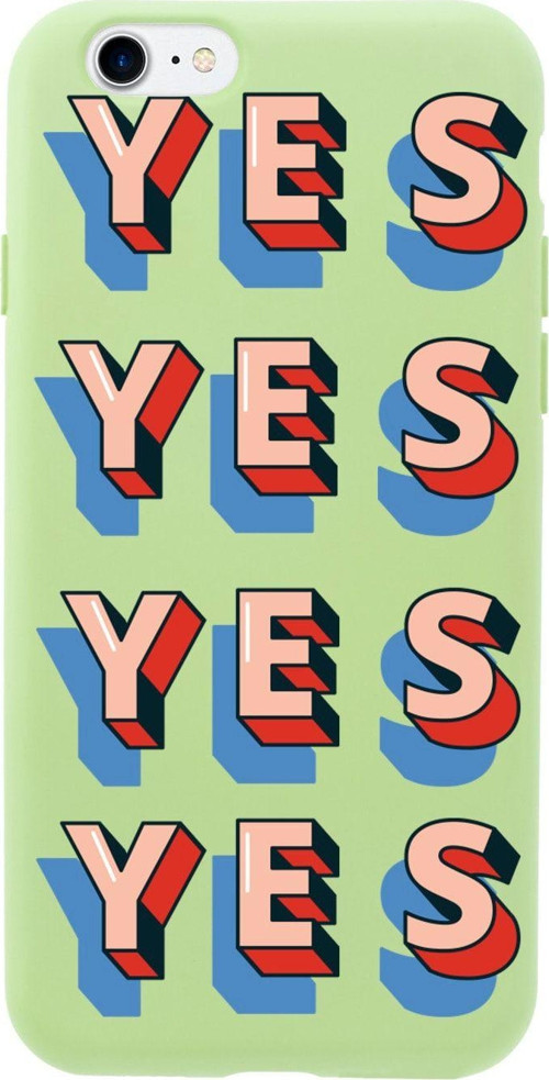 İphone 8 Yes Retro Tasarımlı Yeşil Telefon Kılıfı