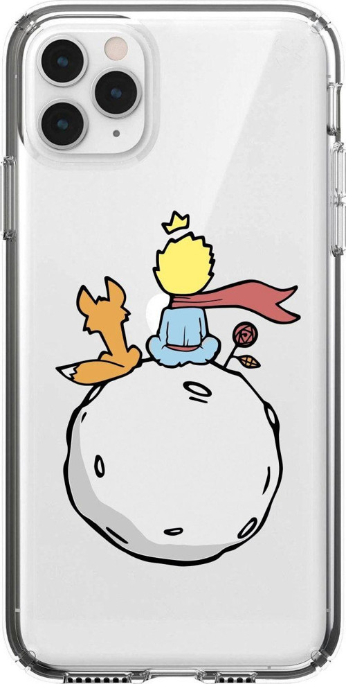 Iphone 11 Pro Küçük Prens Desenli Şeffaf Telefon Kılıfı