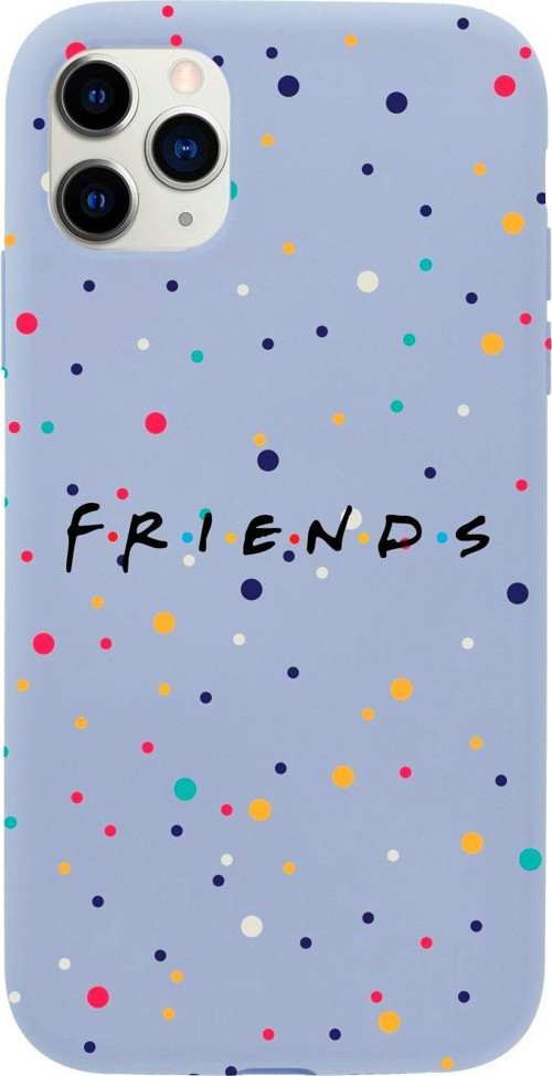 Iphone 11 Pro Max Friends Tasarımlı Lila Telefon Kılıfı